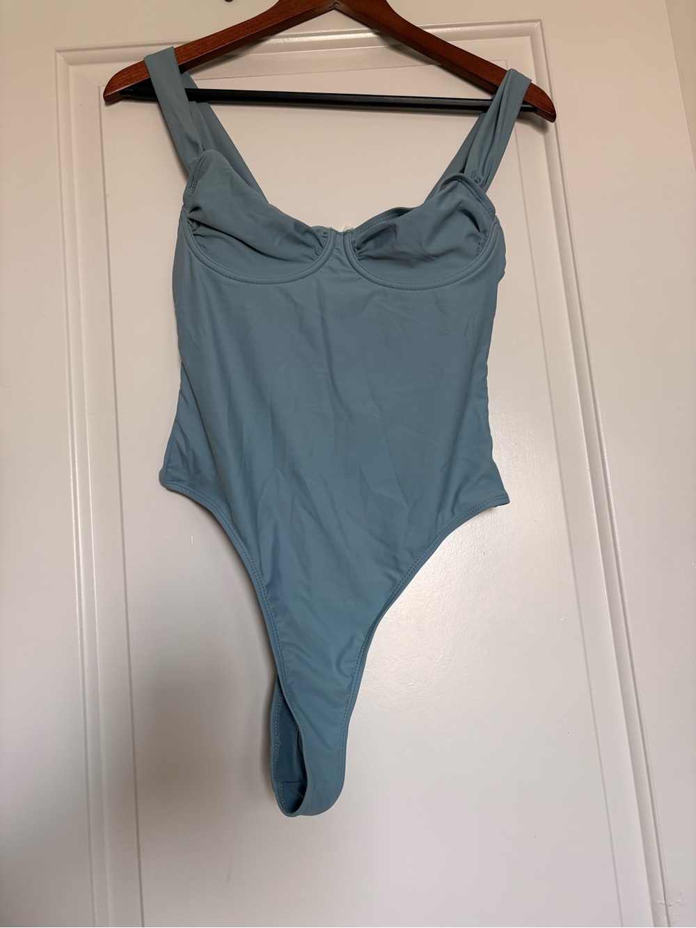 Missguided Blue One-Piece Swimsuit